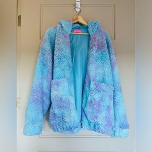 Dolls Kill SugarThrillz BERRY ANGEL FOR HIRE TEDDY JACKET